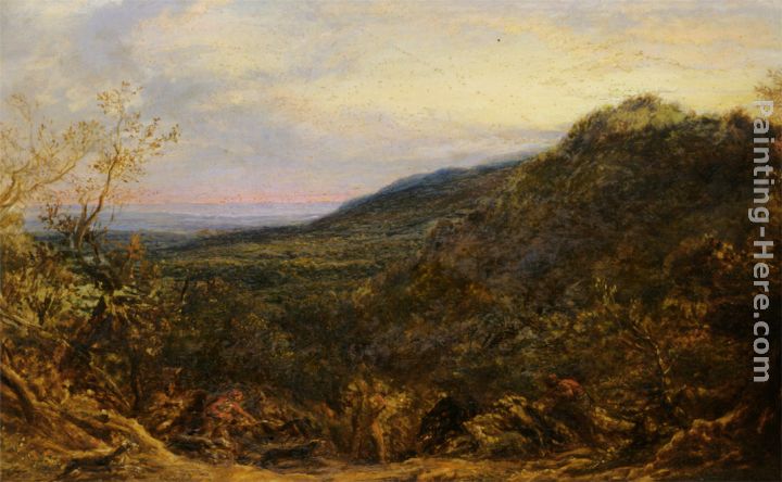 The Board Hunt in Olden Times painting - John Linnell The Board Hunt in Olden Times art painting